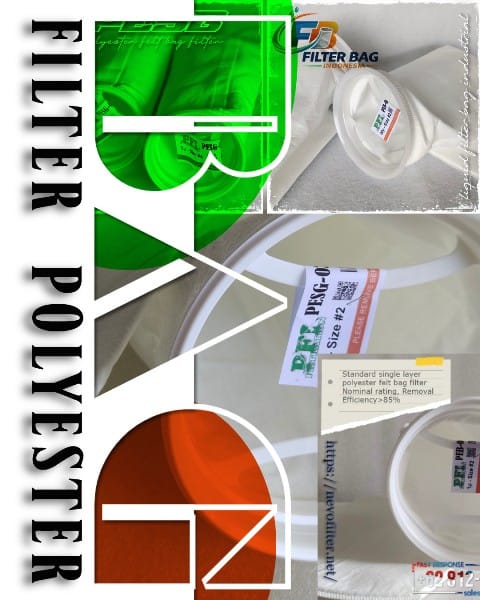PESG dan PEB Polyester Filter Bag 5 Micron