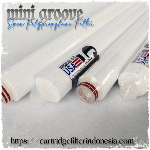 ppmg spun filter cartridge pp mini groove