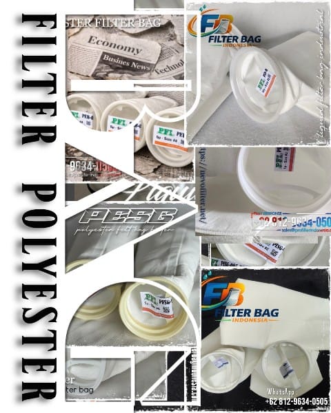PESG dan PEB Polyester Filter Bag 100 Micron