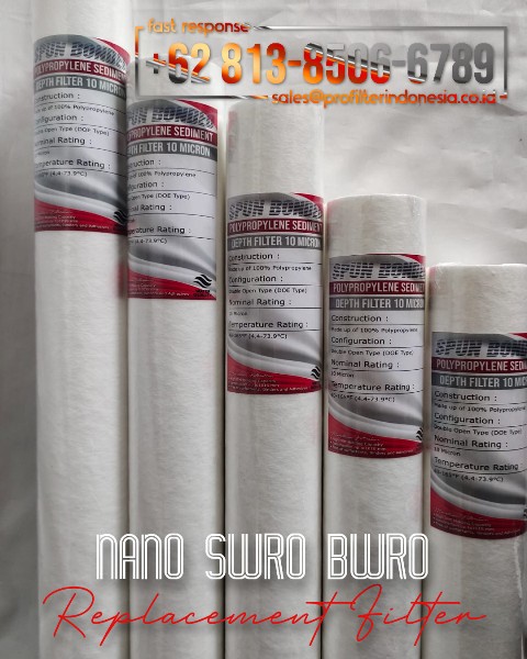 nano swro bwro spun bonded filter cartridge 5 micron