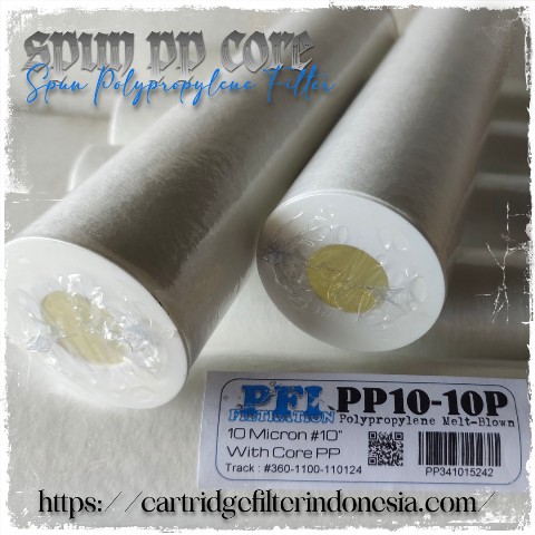 spun filter cartridge 10 micron pp core