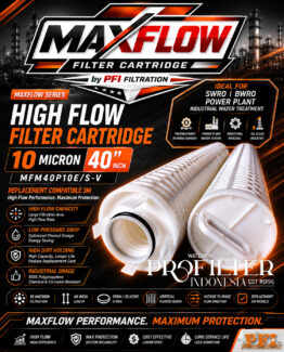 MAXFLOW Filter Cartridge High Flow 10 Micron 40 Inch
