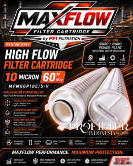 MAXFLOW Filter Cartridge High Flow 10 Micron 60 Inch