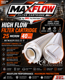 MAXFLOW Filter Cartridge High Flow 25 Micron 40 Inch