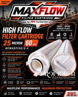 MAXFLOW Filter Cartridge High Flow 25 Micron 60 Inch