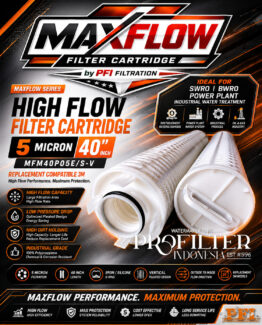 MAXFLOW Filter Cartridge High Flow 5 Micron 40 Inch