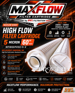 MAXFLOW Filter Cartridge High Flow 5 Micron 60 Inch