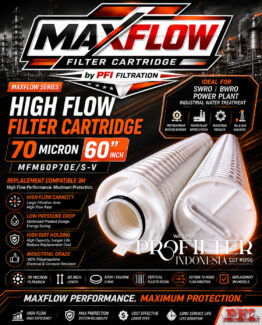 MAXFLOW Filter Cartridge High Flow 70 Micron 60 Inch