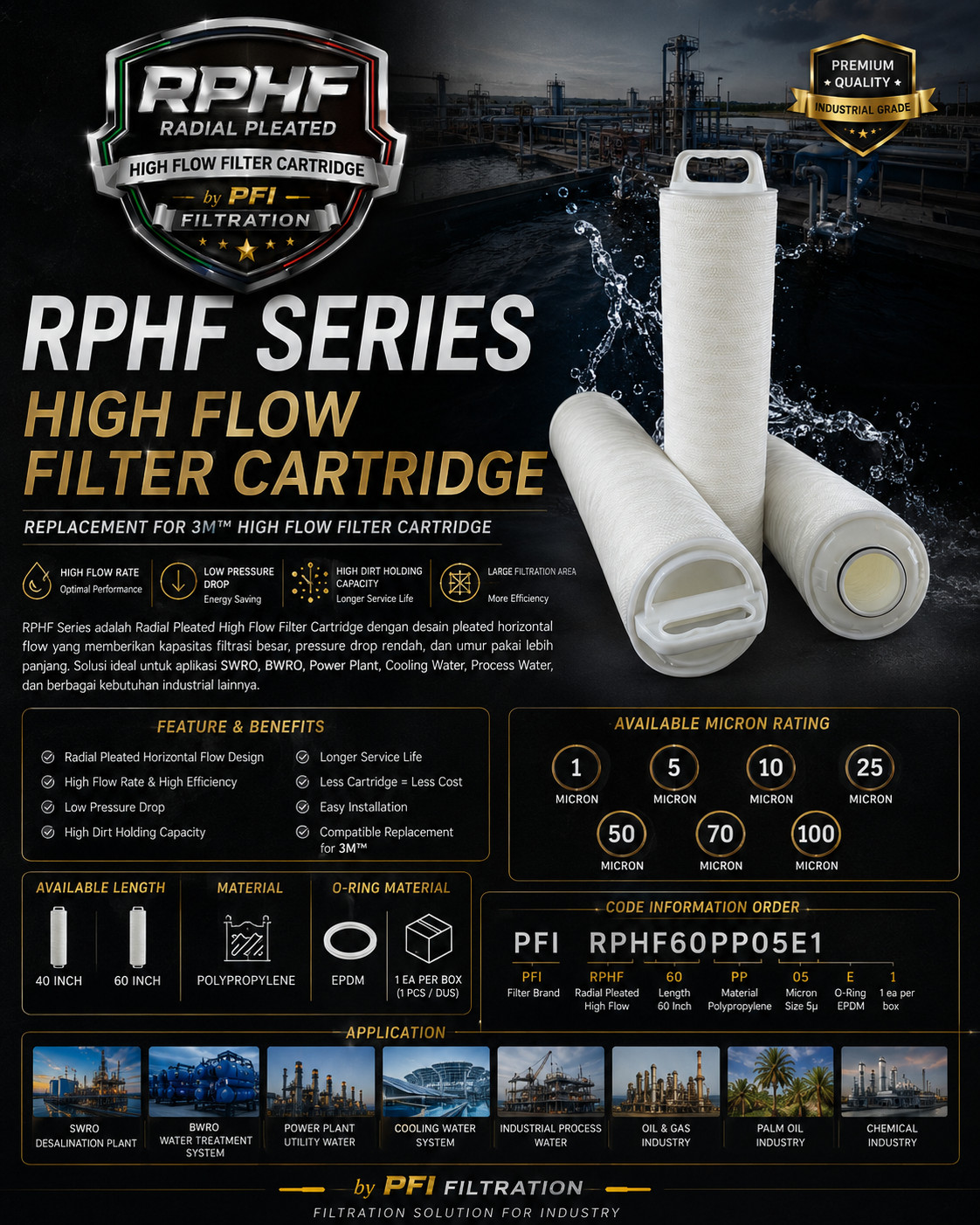 RPHF Series High Flow Filter Cartridge