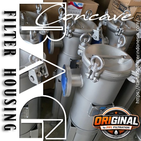 DHDC Series Single Bag Filter Housing Concave Top Cover SS304 SS316L